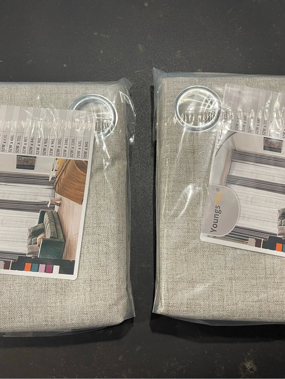 Neutral Textured Thermal Blackout Curtain Panel - Home Accents